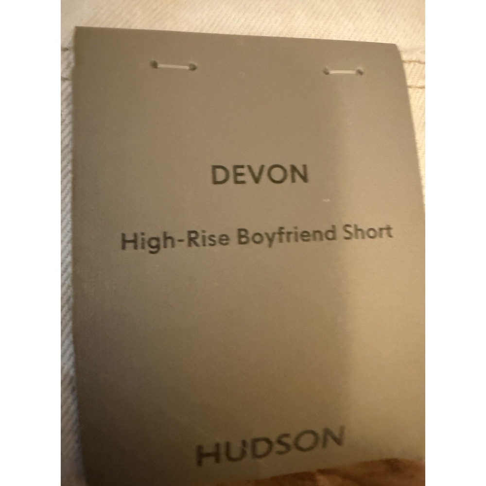 Hudson Devon High Rise Boyfriend Denim Shorts Cut Off Size 28 NWT Read Descript - Picture 8 of 12